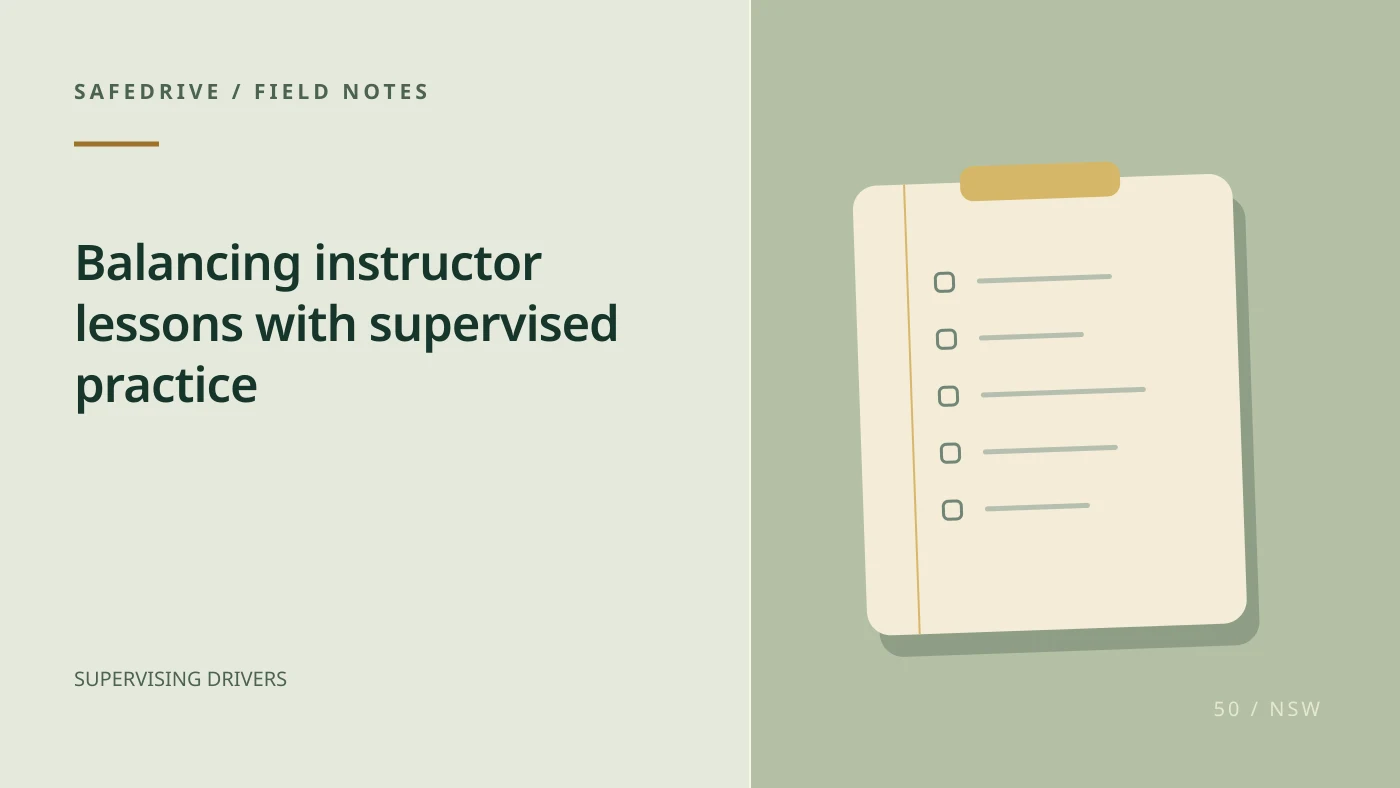 Original editorial illustration for Balancing instructor lessons with supervised practice