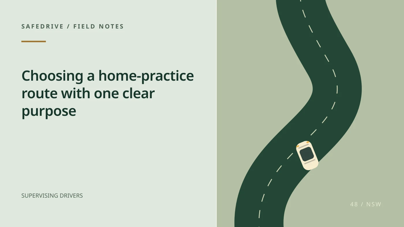 Original editorial illustration for Choosing a home-practice route with one clear purpose