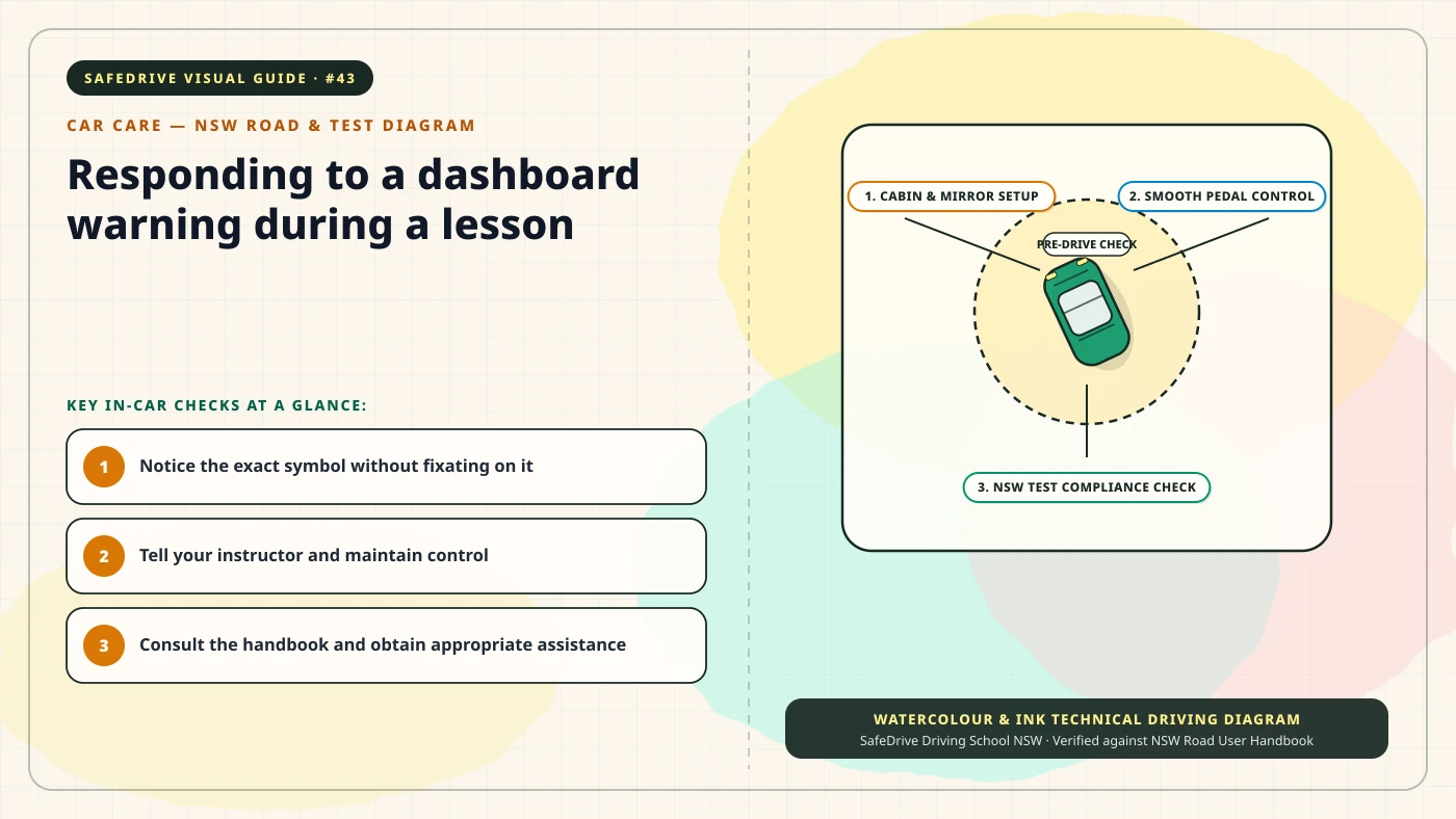 Original editorial illustration for Responding to a dashboard warning during a lesson