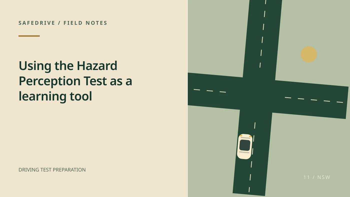 Original editorial illustration for Using the Hazard Perception Test as a learning tool