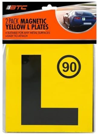BTC NSW Approved Magnetic L-Plates (2 Pieces)